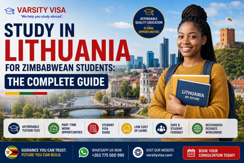 Study in Lithuania for Zimbabwean students complete guide