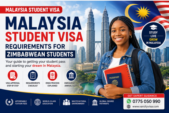 Malaysia student visa requirements for Zimbabwean students