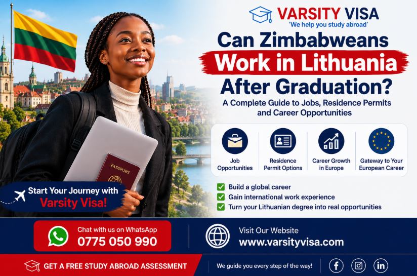 Can Zimbabweans work in Lithuania after graduation?