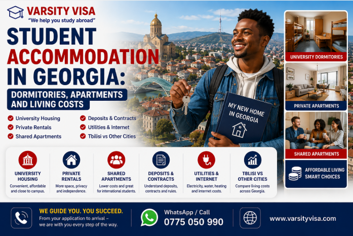 Student accommodation in Georgia - dormitories, apartments and living costs