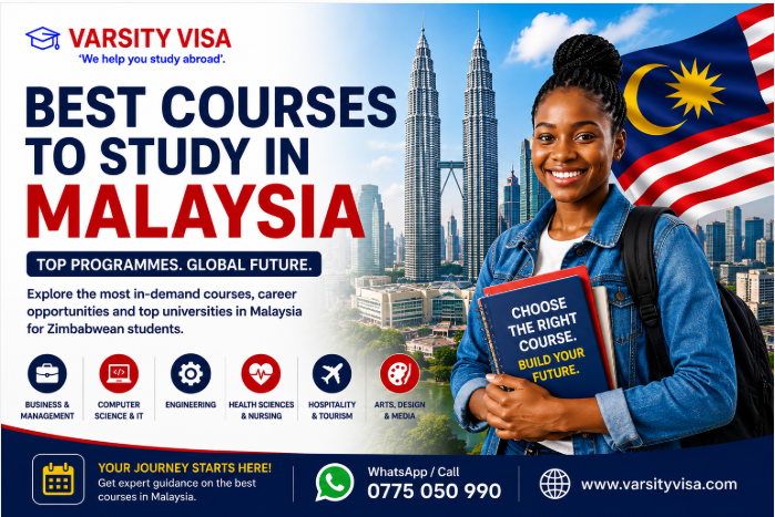 Best courses to study in Malaysia for Zimbabwean students