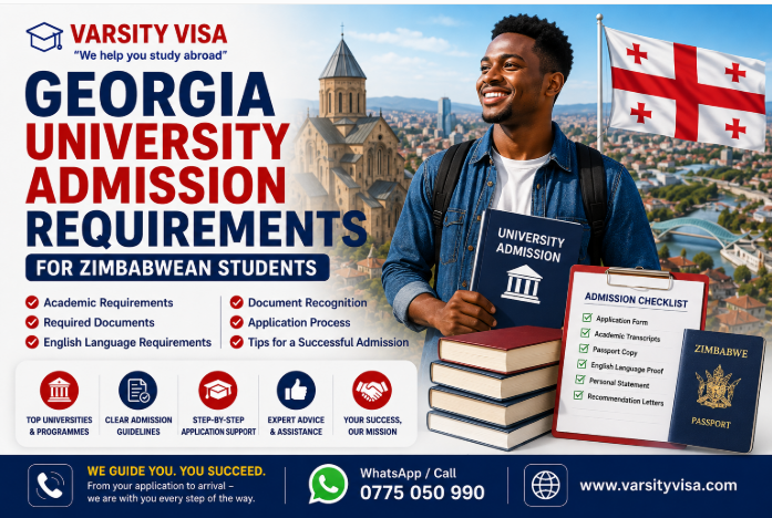 Georgia university admission requirements for Zimbabwean students